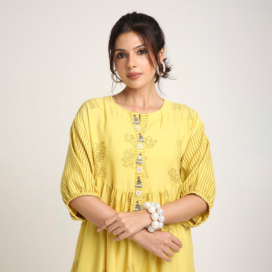 Soft Cotton Modal Lotus Print Set