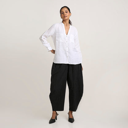 Cotton Barrel Pants in Prints & Stripes