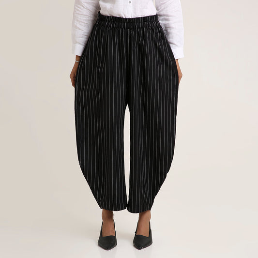 Cotton Barrel Pants in Prints & Stripes