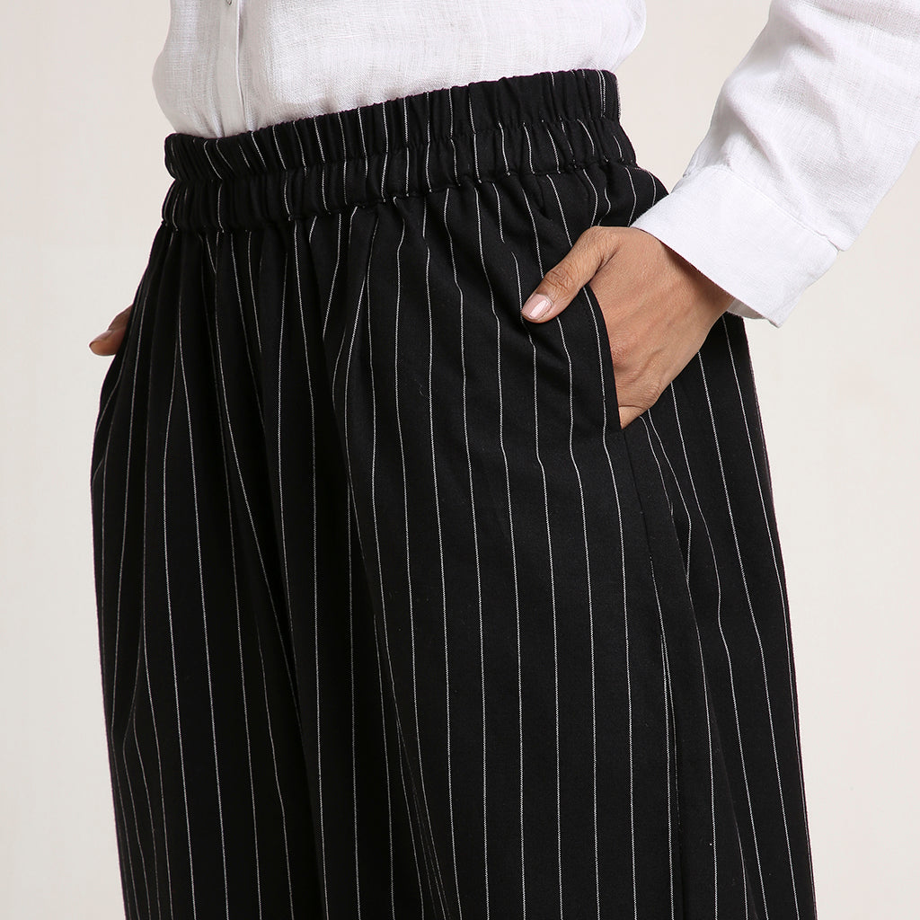 Cotton Barrel Pants in Prints & Stripes