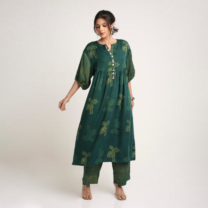 Soft Cotton Modal Lotus Print Set
