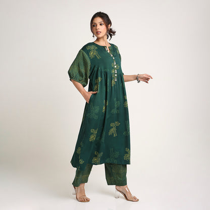 Soft Cotton Modal Lotus Print Set