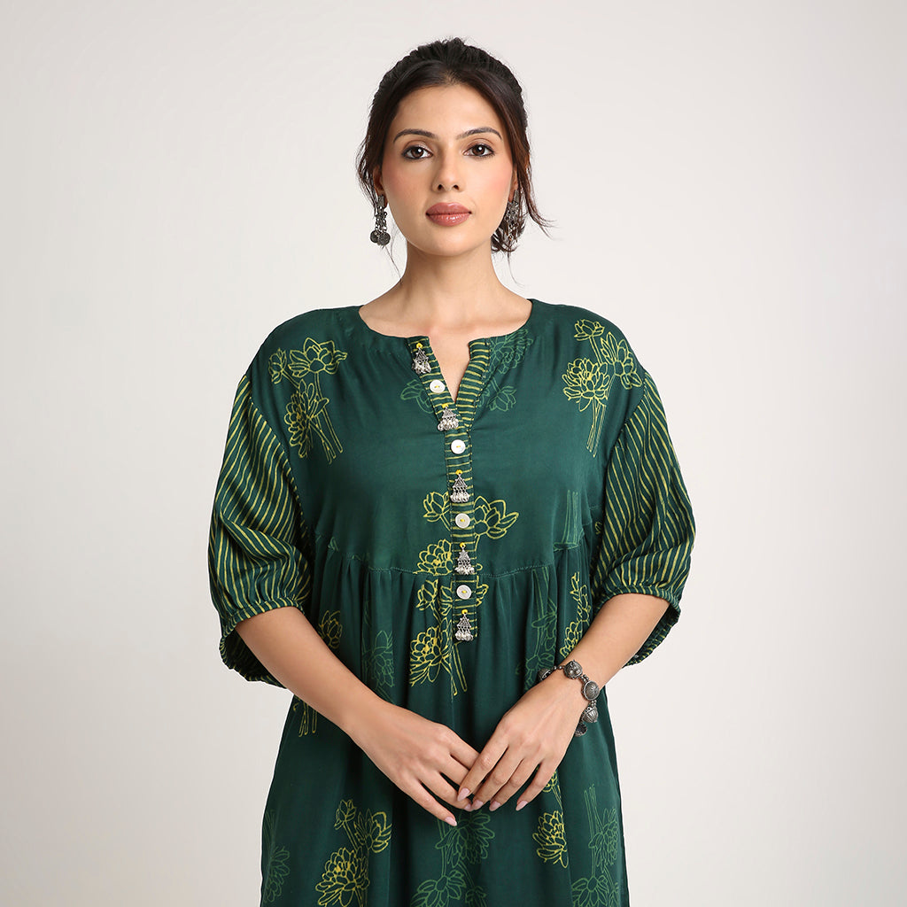 Soft Cotton Modal Lotus Print Set