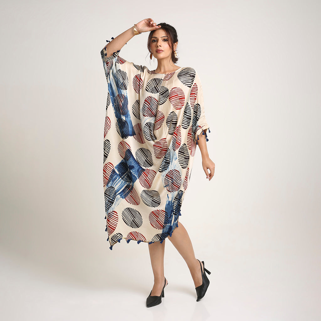 Ajrakh Cowl Poncho (only top)
