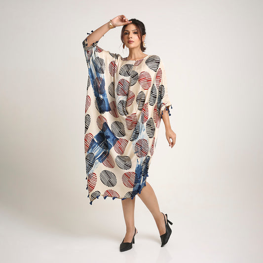 Ajrakh Cowl Poncho (only top)