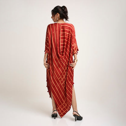 Ajrakh Cowl Poncho (only top)