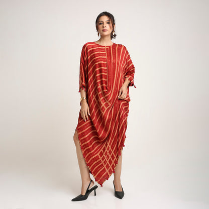 Ajrakh Cowl Poncho (only top)