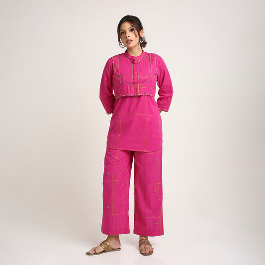 Threadwork Cotton Co-ord Set (3-Piece)