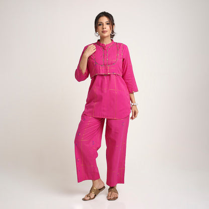 Threadwork Cotton Co-ord Set (3-Piece)