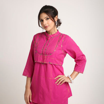 Threadwork Cotton Co-ord Set (3-Piece)
