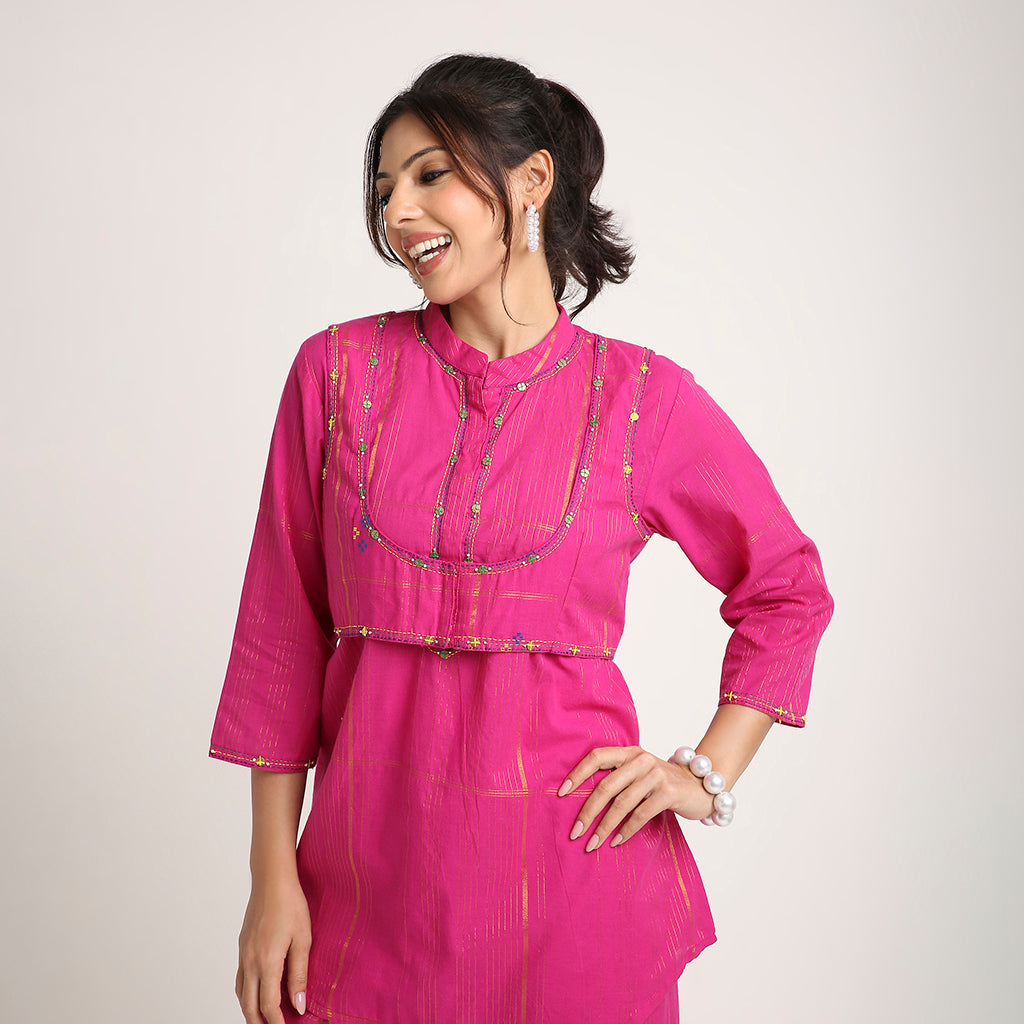 Threadwork Cotton Co-ord Set (3-Piece)
