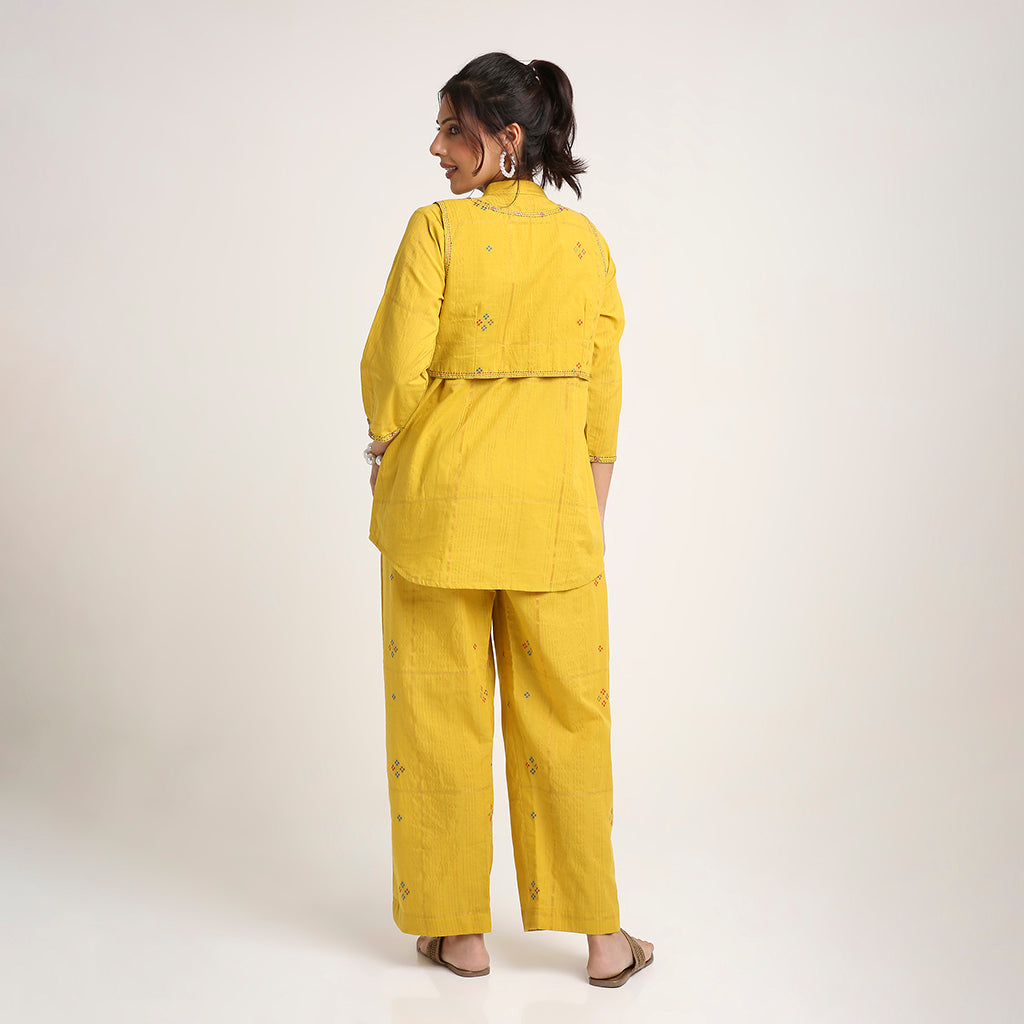 Threadwork Cotton Co-ord Set (3-Piece)