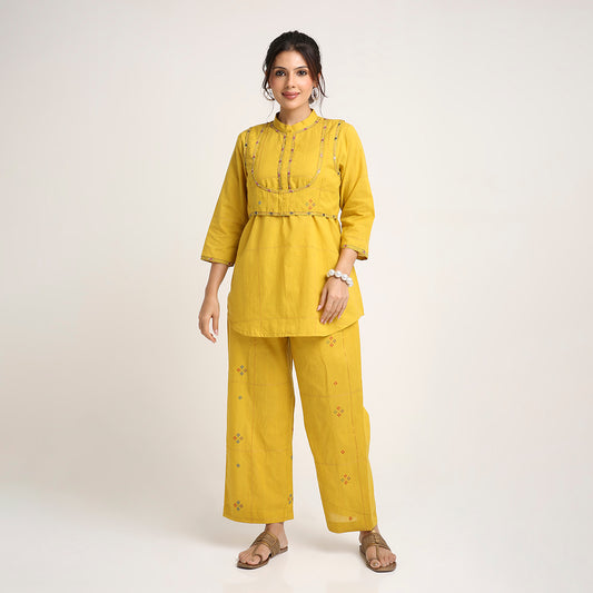 Threadwork Cotton Co-ord Set (3-Piece)