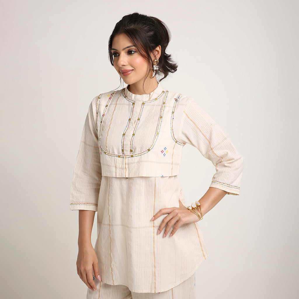 Threadwork Cotton Co-ord Set (3-Piece)