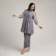 Mul Chanderi Printed Short Kurta Set