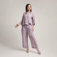 Gauze Linen Co-ord Set with Pearl Detailing