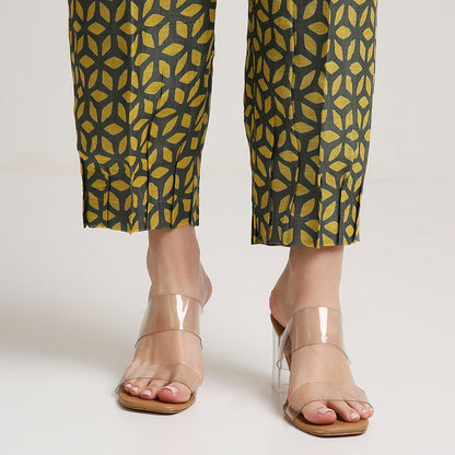 Mul Chanderi Printed Short Kurta Set