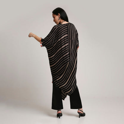 Ajrakh Cowl Poncho (only top)
